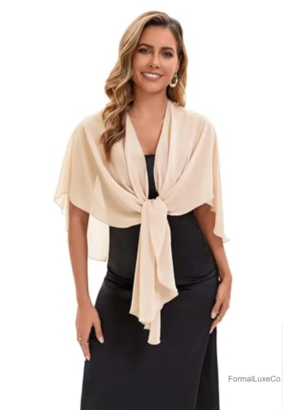 Chiffon Shawl Evening Scarf Wraps for Women Wedding Party Bridal Cover Up